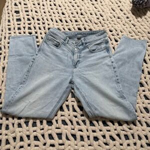 American Eagle Outfitters Light Wash Long Straight Leg Jeans